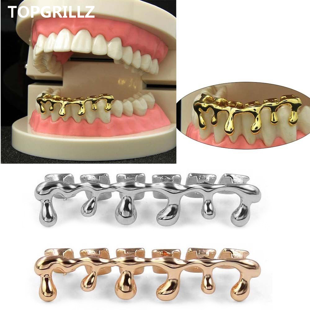Body Jewelry Gold Plated - TOPGRILLZ-Tapas de goteo para parrilla inferior,