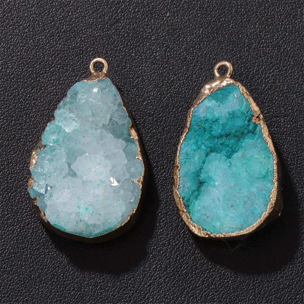 Body Jewelry Unique - 1 colgante de geoda de ágata