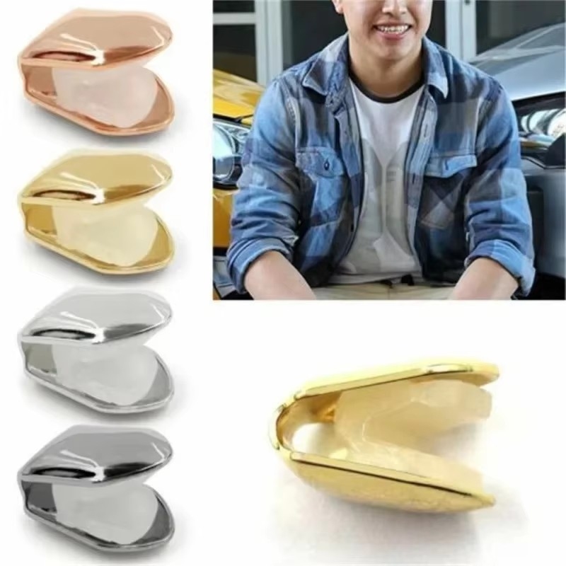 Body Jewelry Gold Plated - 1/2/4 Piezas de Capas Dentales Individuales