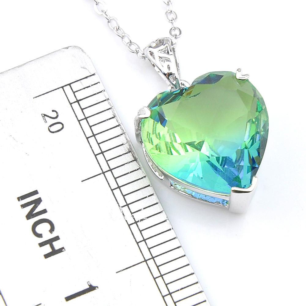 Corazón bicolor turmalina pied - Body Jewelry Australia reseña y precio