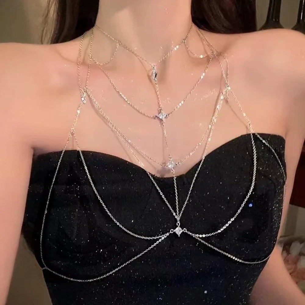 Cadena de Pecho con Brillantin - Body Jewelry Unique reseña y precio