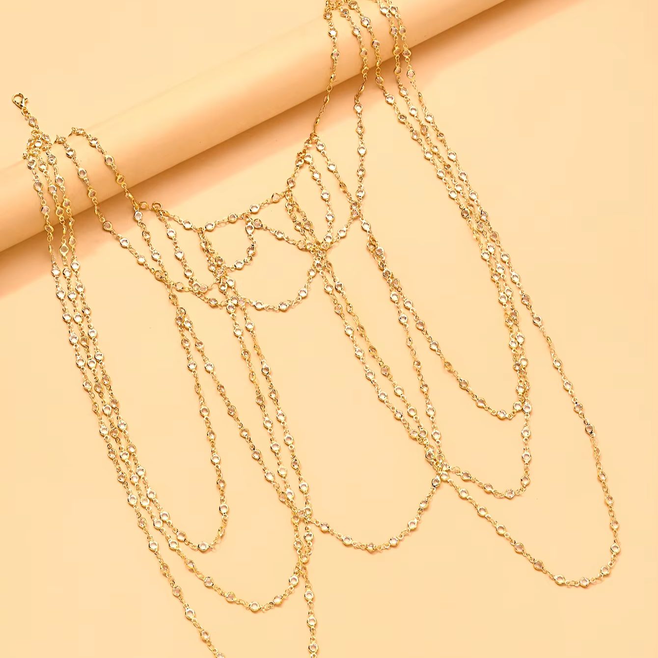 Cadena corporal de oro y plata - Body Jewelry Gold Plated reseña y precio