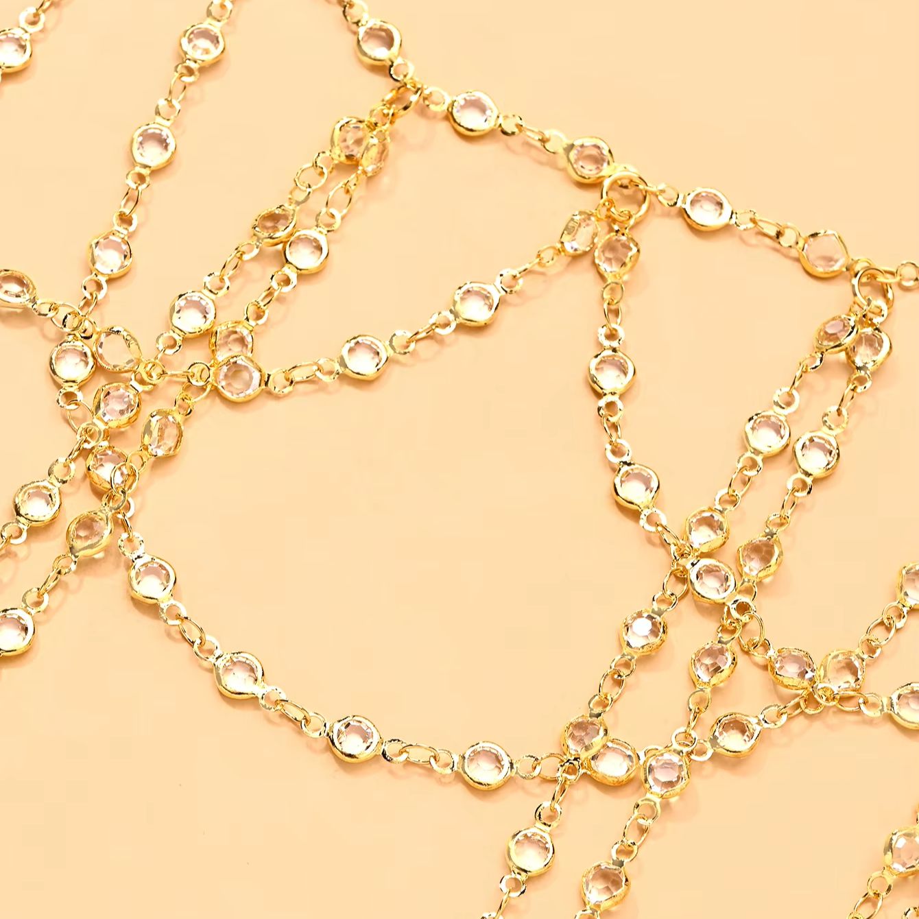 Cadena corporal de oro y plata - Body Jewelry Gold Plated reseña y precio