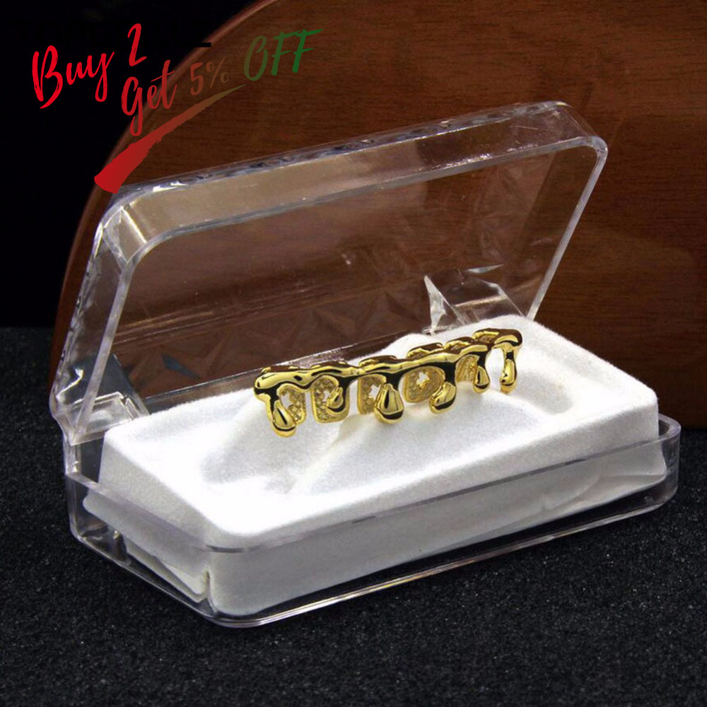 TOPGRILLZ-Tapas de goteo para  - Body Jewelry Gold Plated reseña y precio