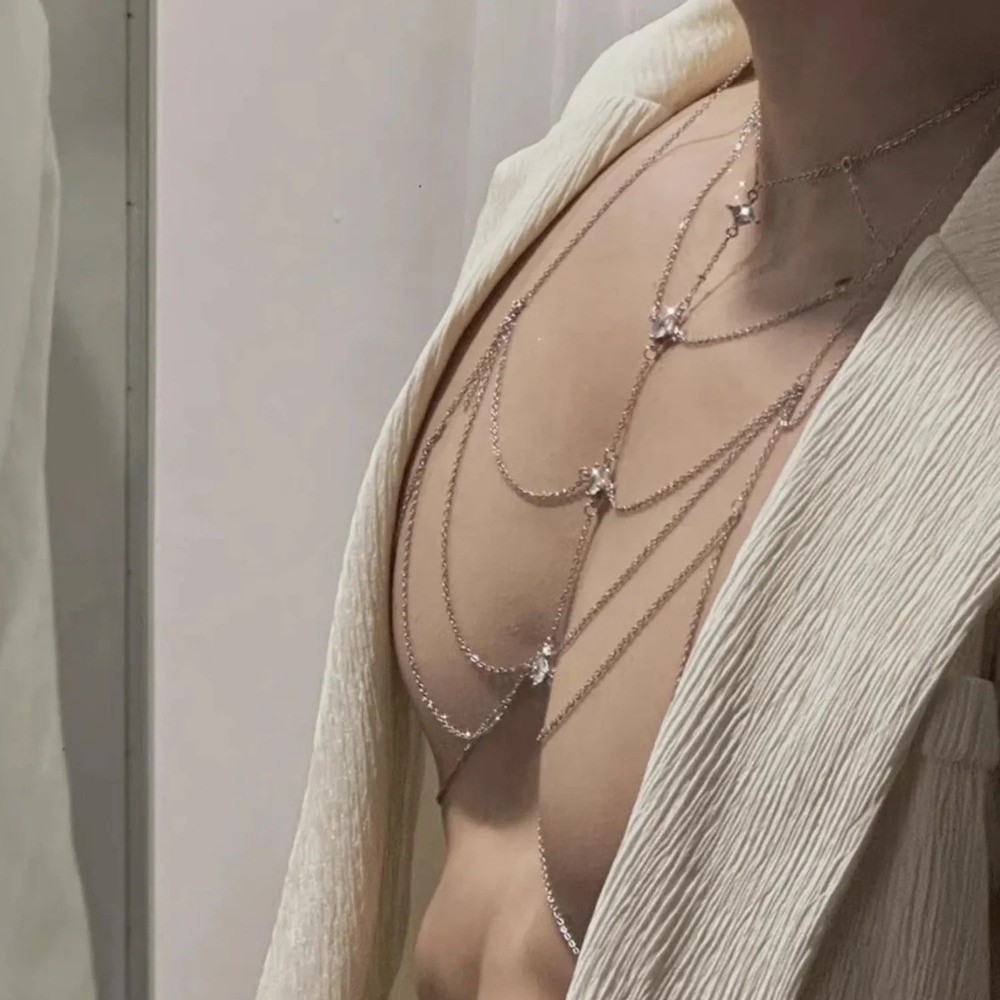 Cadena de Pecho con Brillantes - Body Jewelry Unique reseña y precio