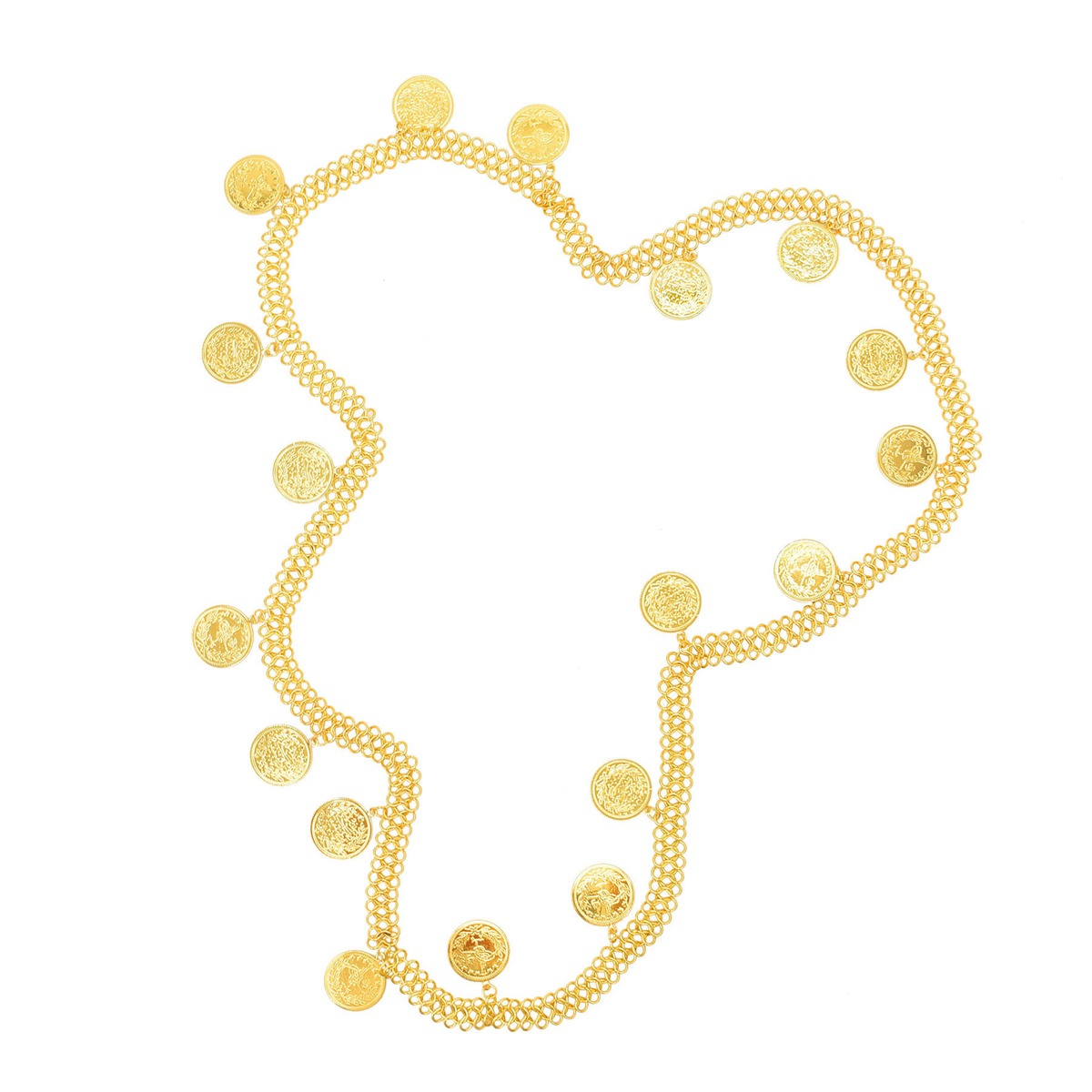 Monedas grandes simples chapad - Body Jewelry Gold Plated reseña y precio